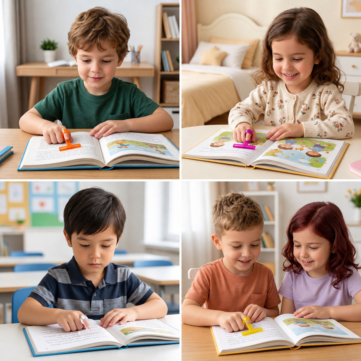 Kids’ Finger Reading Tracker – Translucent Reading Guide