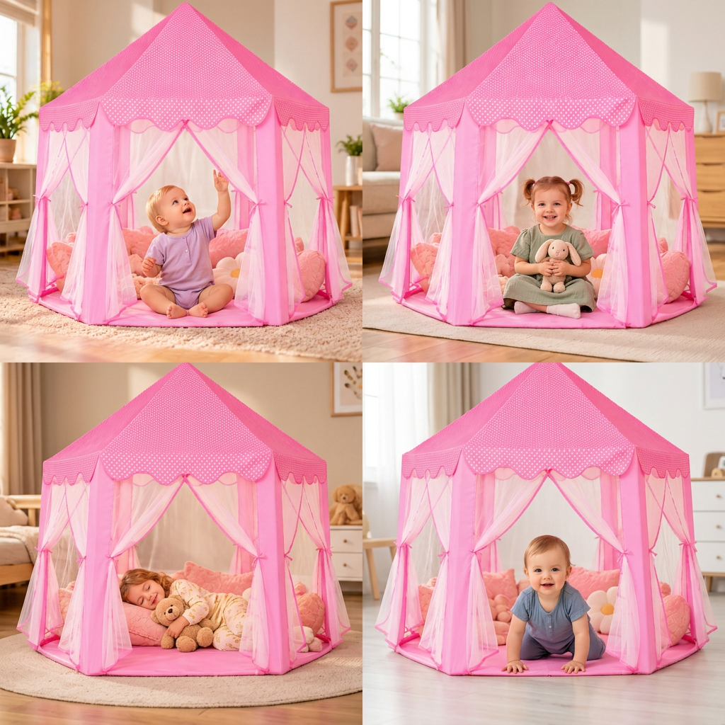 Princess Castle Play Tent for Indoor & Outdoor Fun