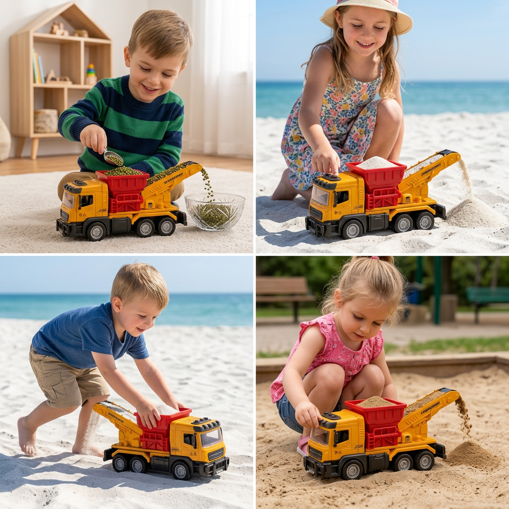 Construction Dump Truck Toy with Lights & Sounds