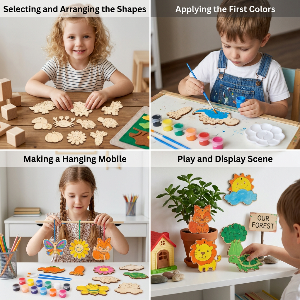 DIY Wooden Paint & Play Craft Kit for Kids