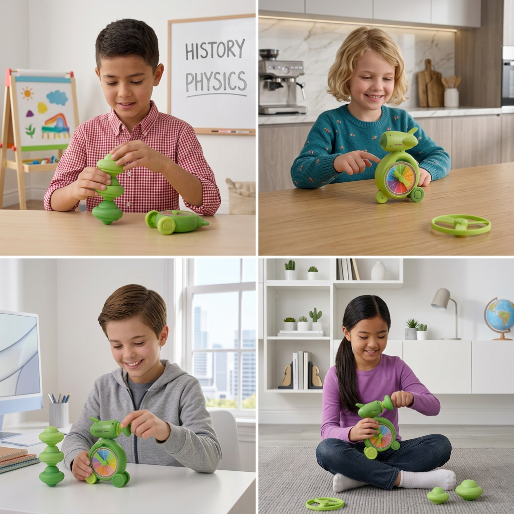 5-in-1 Gyro Educational Toy – Spinning, Balancing & Stacking Skill Game for Kids