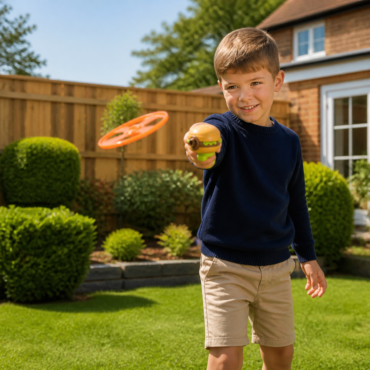 Kids’ 2-in-1 Spinning Top & Flying Spinner Launcher