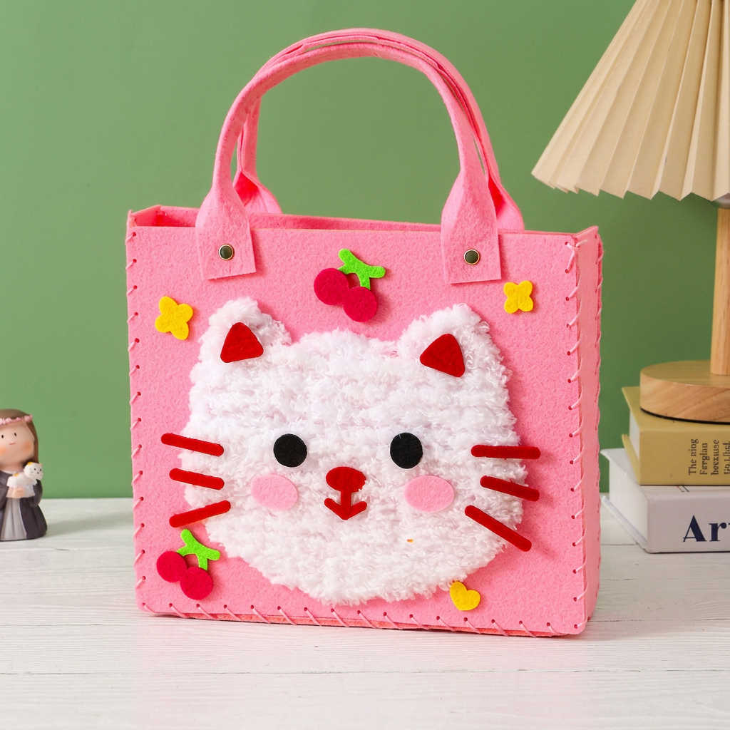 Kids DIY Plush Tote Bag Craft Kit