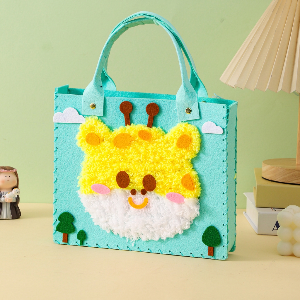 Kids DIY Plush Tote Bag Craft Kit