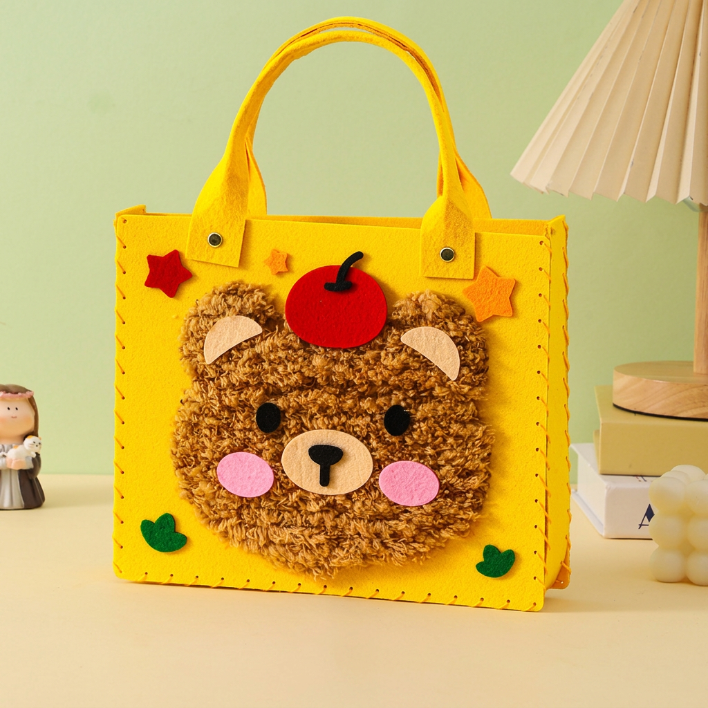 Kids DIY Plush Tote Bag Craft Kit