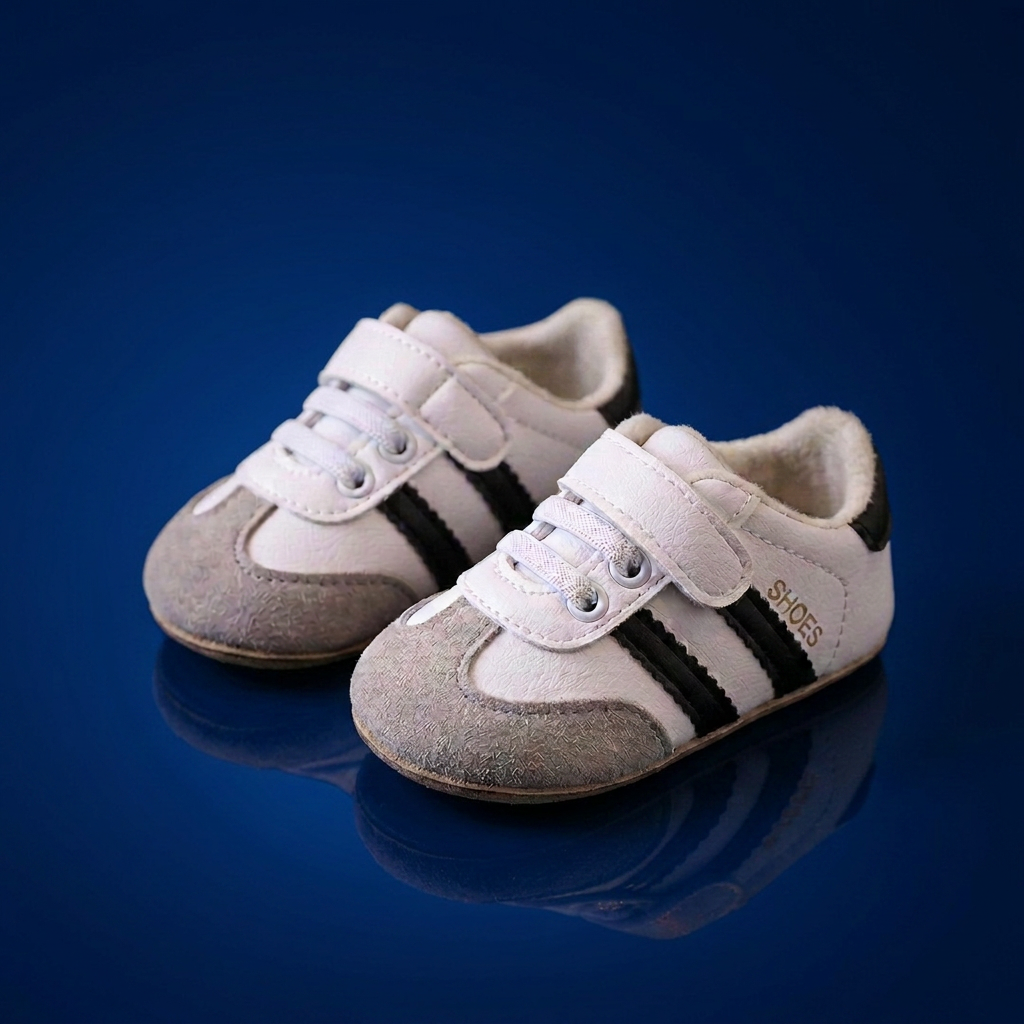 Classic Retro Baby Sneakers – Soft Sole First Walking Shoes