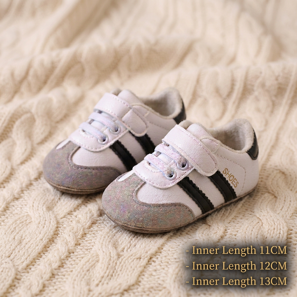 Classic Retro Baby Sneakers – Soft Sole First Walking Shoes