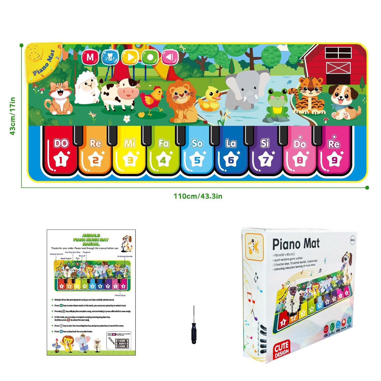 Interactive Musical Piano Play Mat